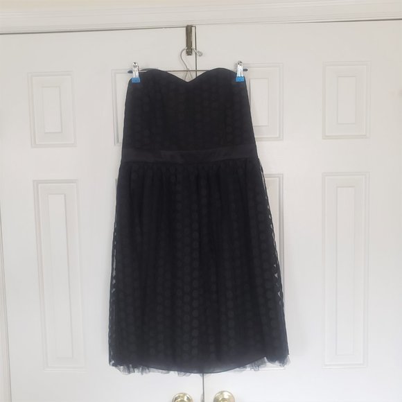 White House Black Market - Polka dot tulle strapless dress - Size 12 - Picture 13 of 16